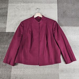 Vintage Pendleton Blazer Jacket Womens XL Purple Virgin Wool‎ USA Classic